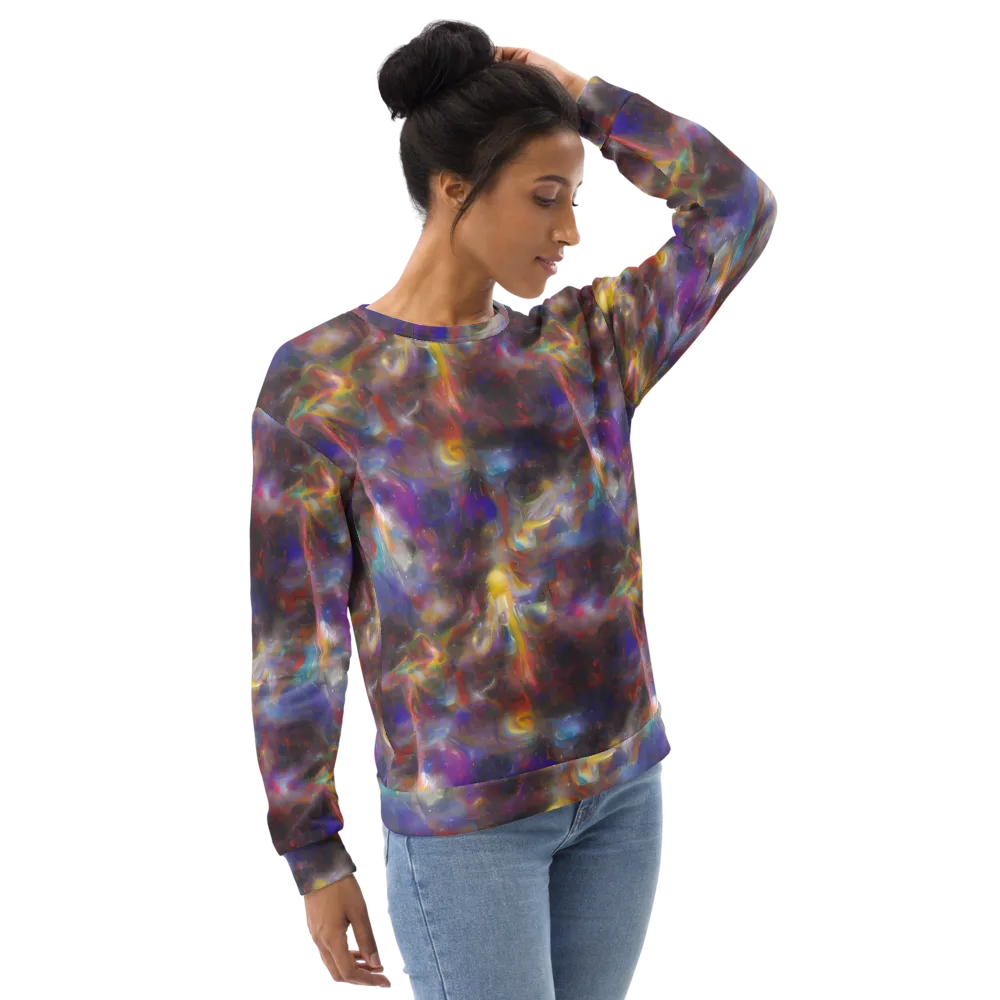 Quantum Wisp on Sweatshirt — Right Front