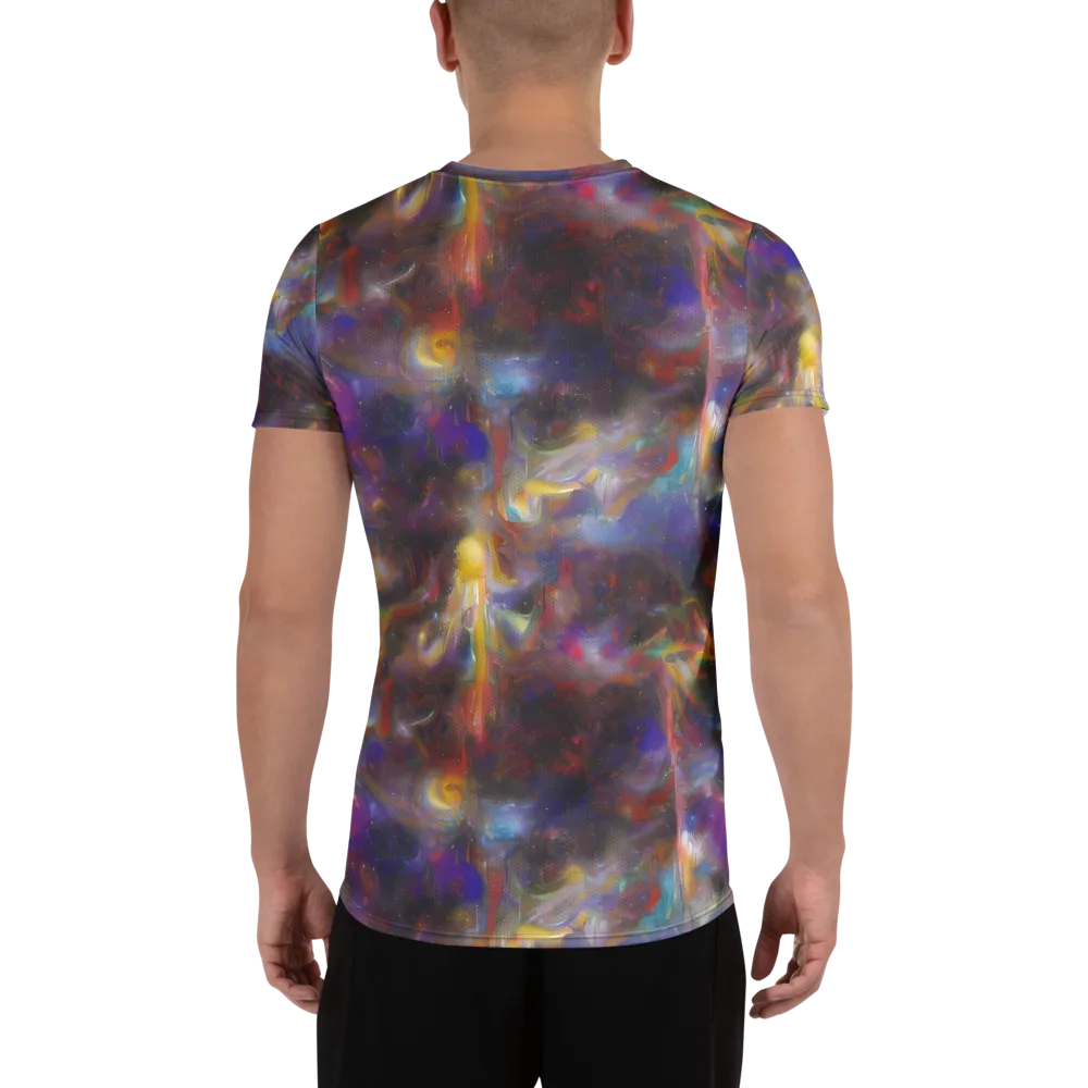 Quantum Wisp on Men's Athletic T-Shirt — Back