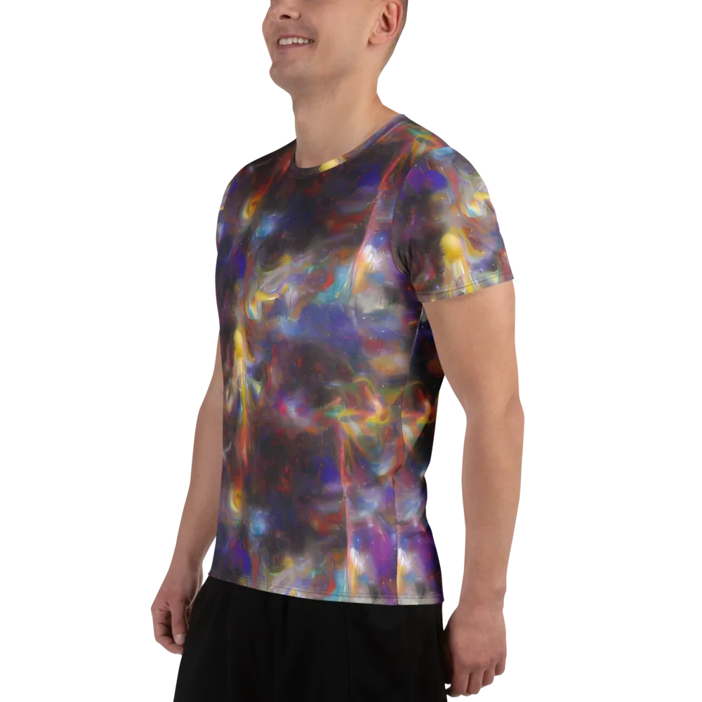 Quantum Wisp on Men's Athletic T-Shirt — Left