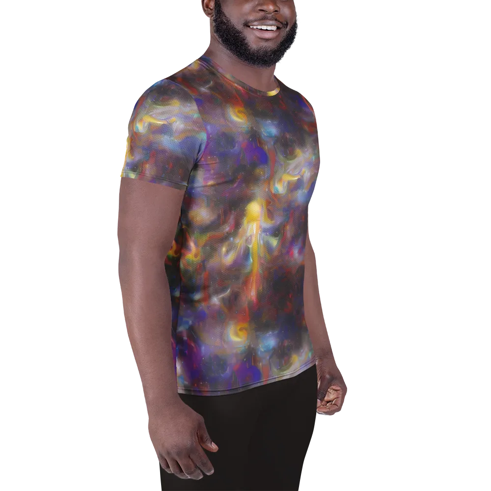 Quantum Wisp on Men's Athletic T-Shirt — Right
