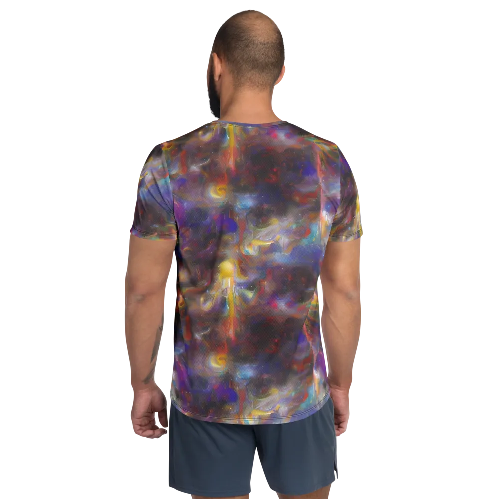 Quantum Wisp on Men's Athletic T-Shirt — Back
