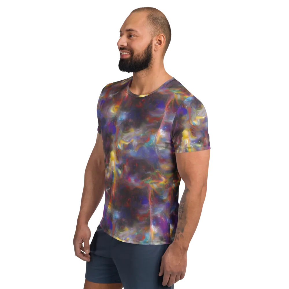 Quantum Wisp on Men's Athletic T-Shirt — Left