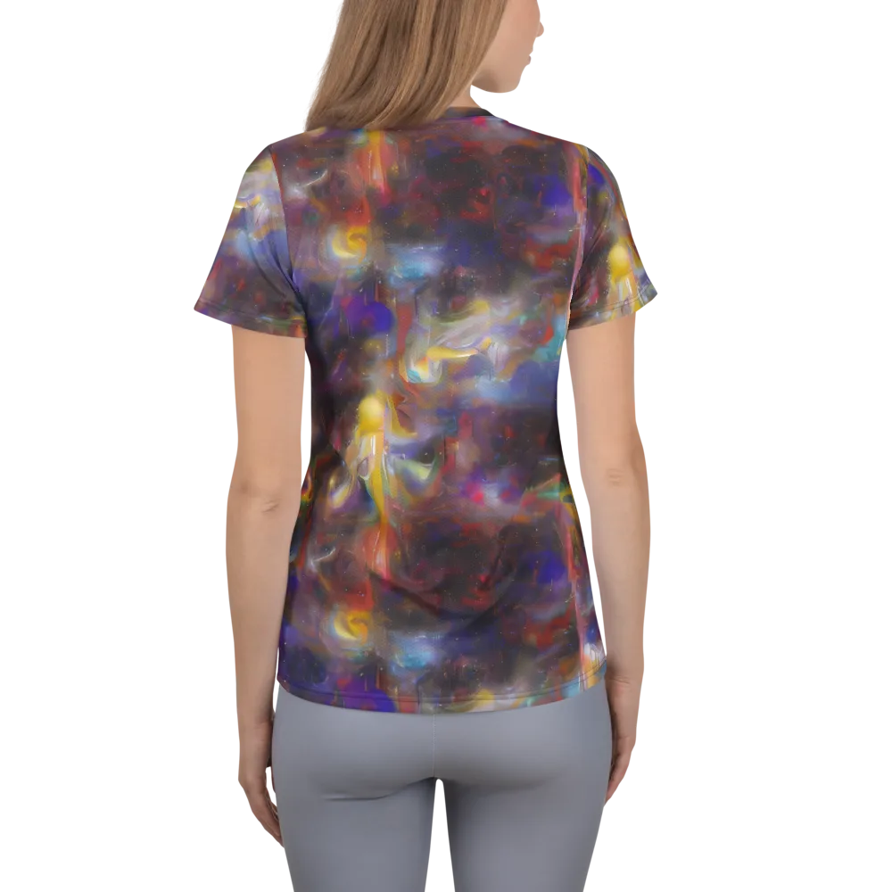 Quantum Wisp on Women's Athletic T-Shirt — Back
