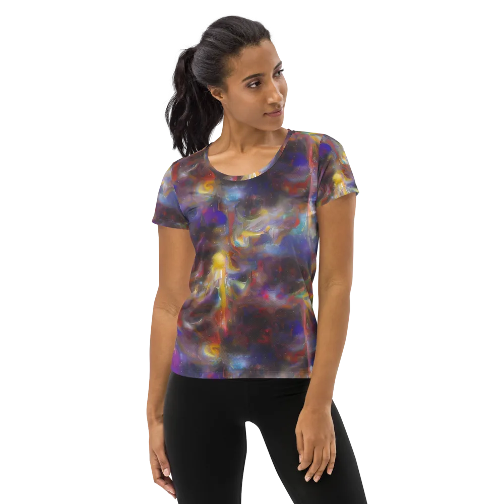 Quantum Wisp on Women's Athletic T-Shirt — Front