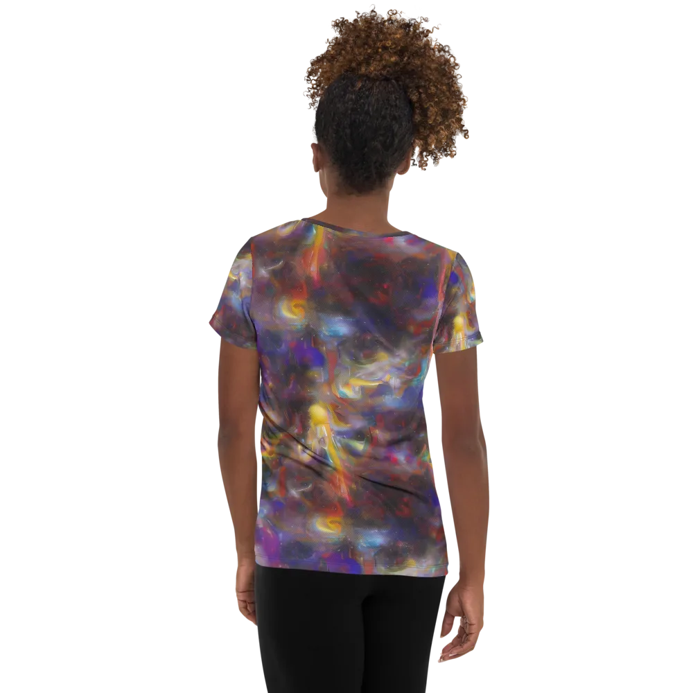 Quantum Wisp on Women's Athletic T-Shirt — Back
