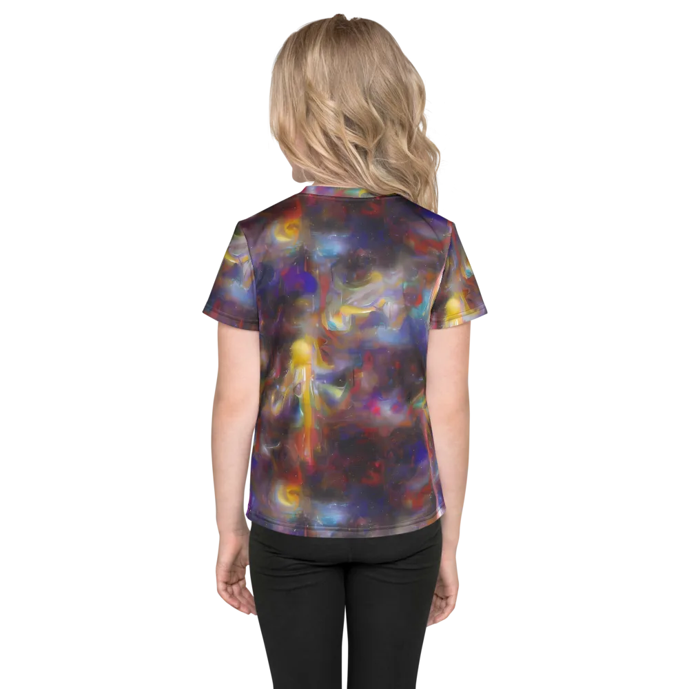 Quantum Wisp on Kids Crew Neck T-Shirt — Back
