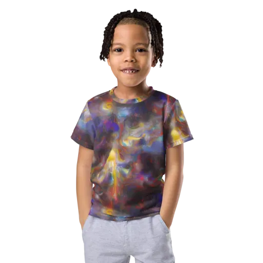 Quantum Wisp on a Kids Crew Neck T-Shirt