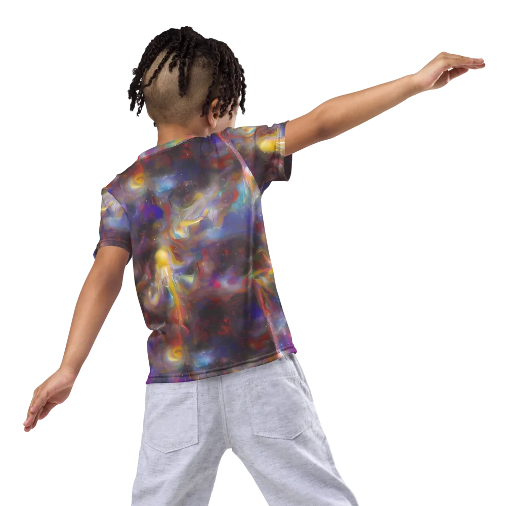 Quantum Wisp on Kids Crew Neck T-Shirt — Back