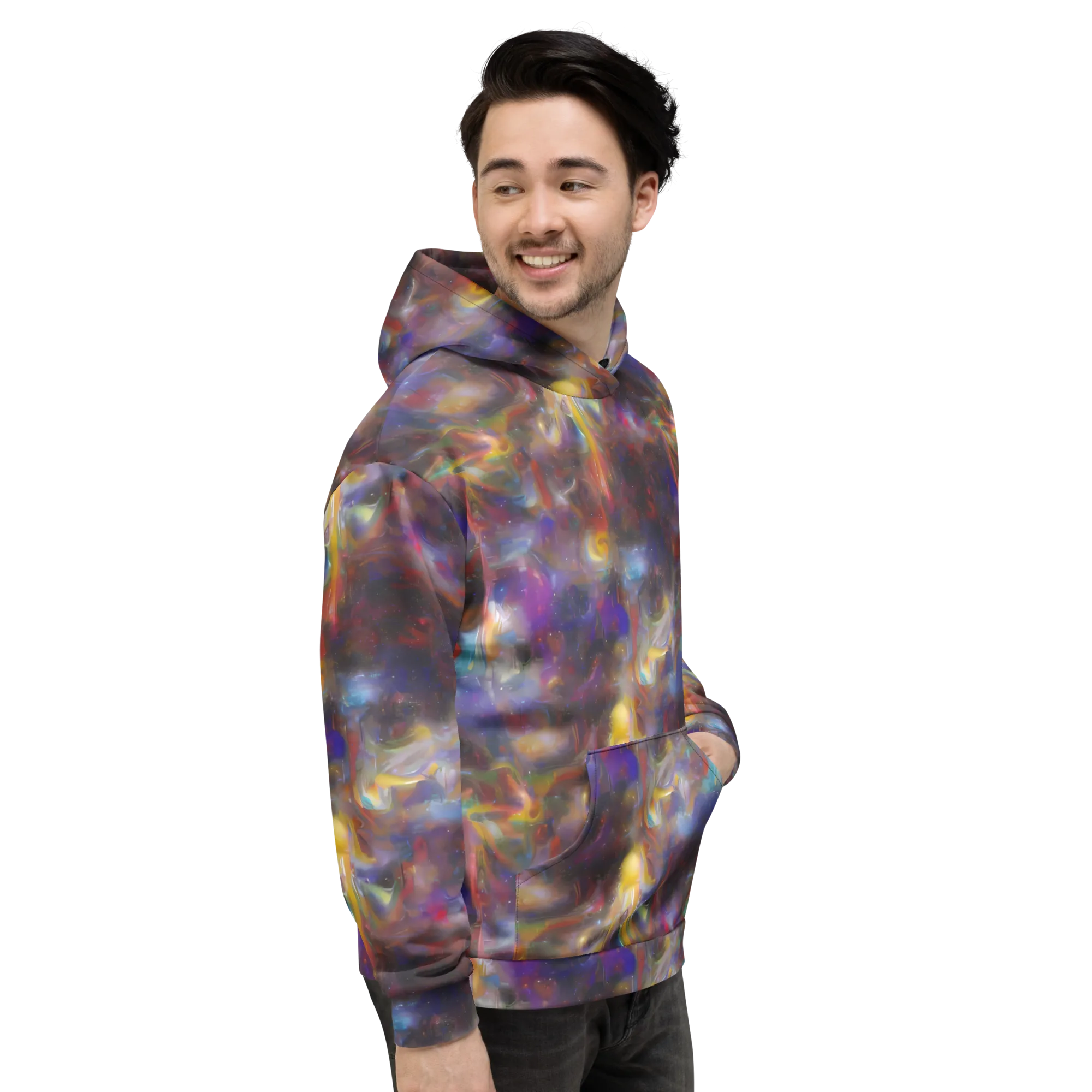 Quantum Wisp on Hoodie — Right