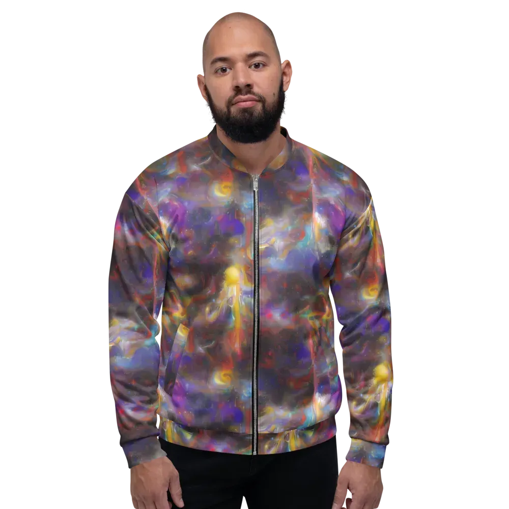 Quantum Wisp on Bomber Jacket — Front