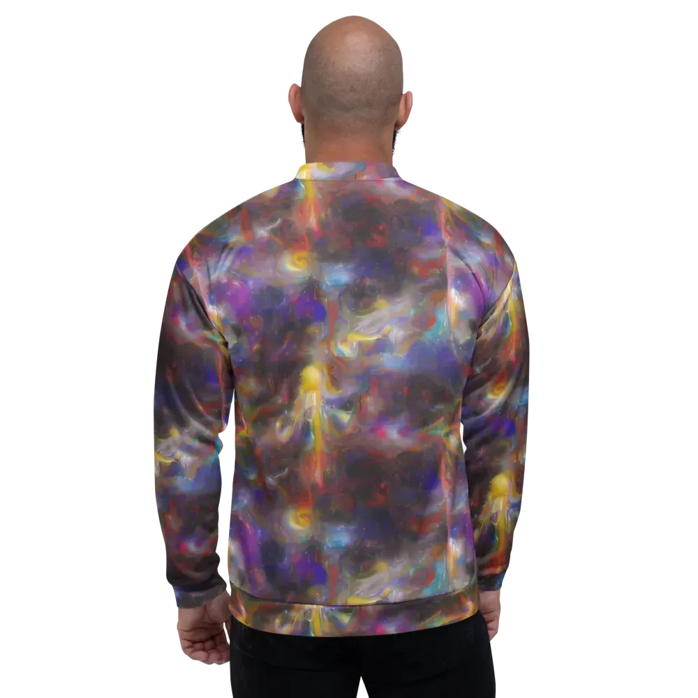 Quantum Wisp on Bomber Jacket — Back