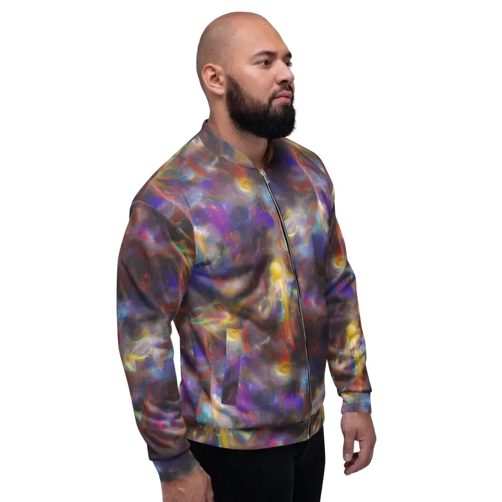Quantum Wisp on Bomber Jacket — Right
