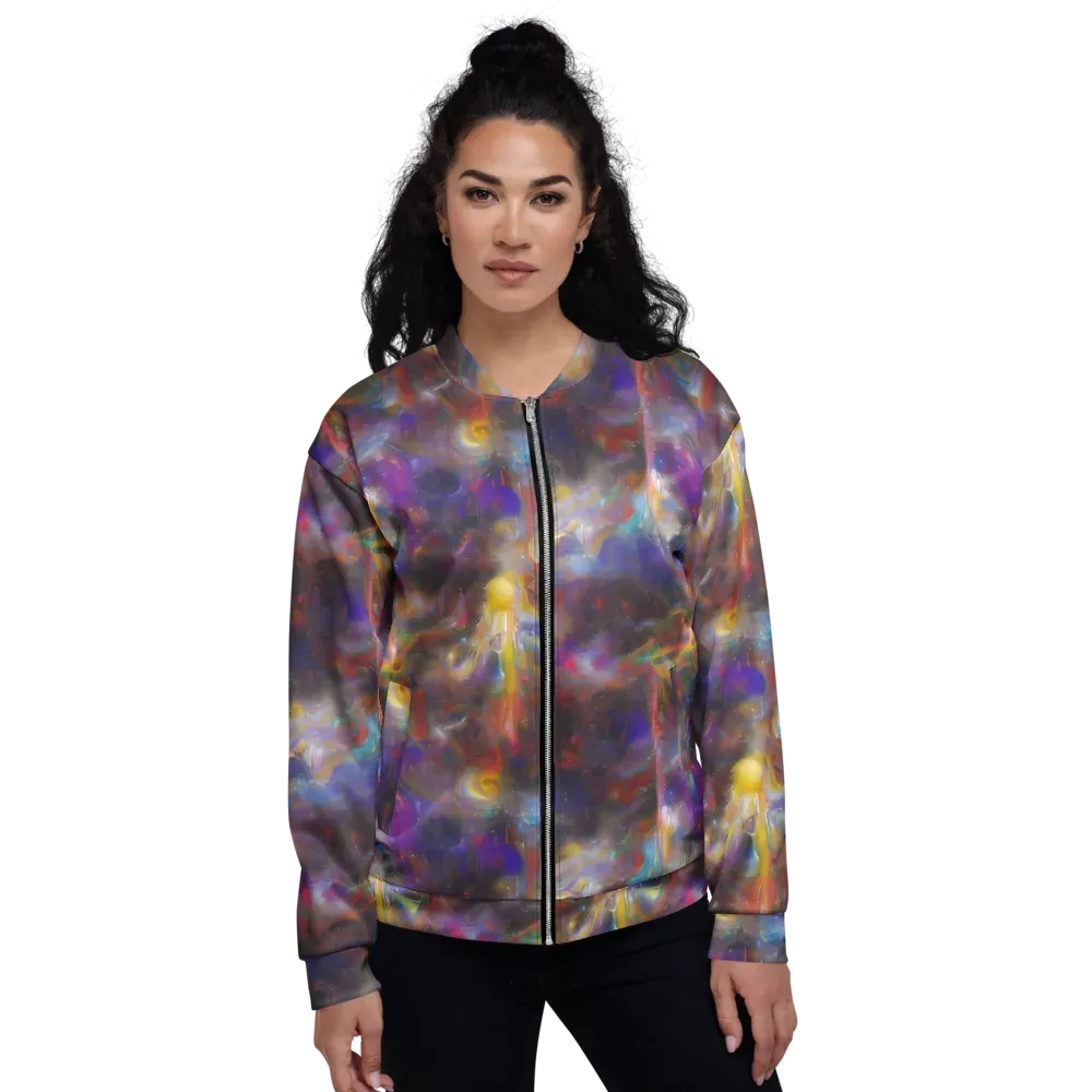 Quantum Wisp on Bomber Jacket — Front
