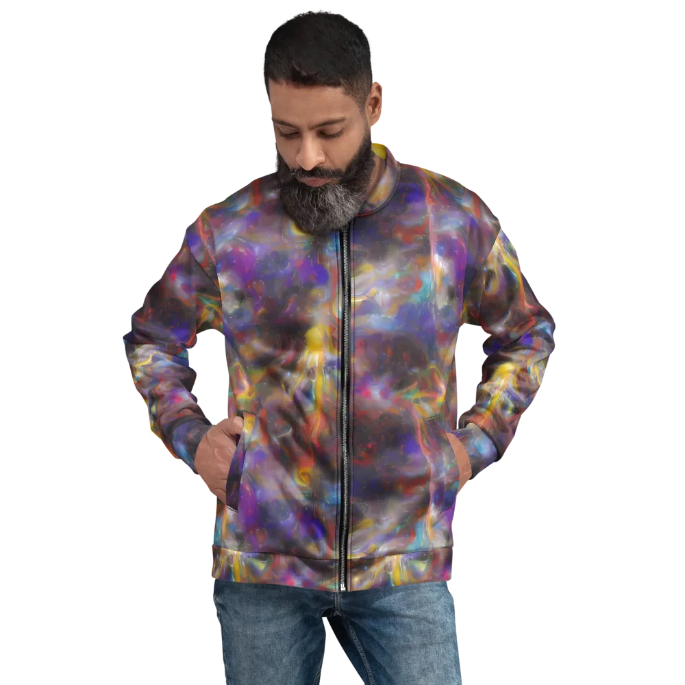 Quantum Wisp on Bomber Jacket — Front