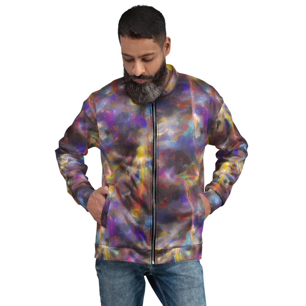 Quantum Wisp on Bomber Jacket — Front