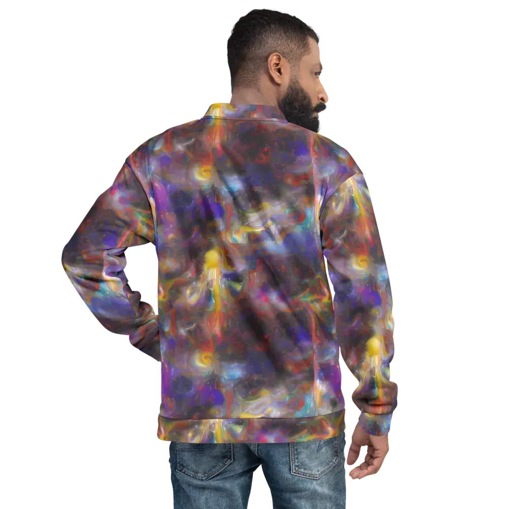 Quantum Wisp on Bomber Jacket — Back