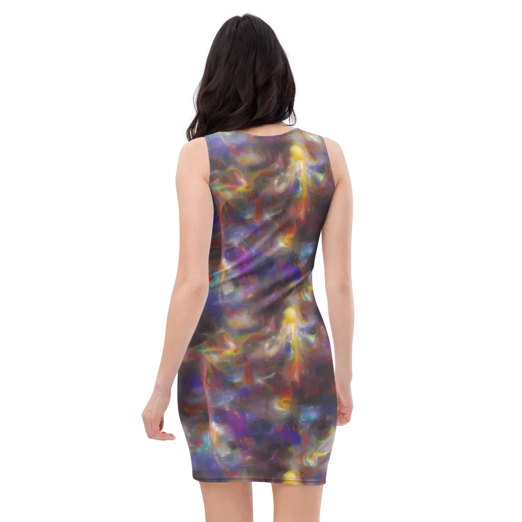 Quantum Wisp on Bodycon Dress — Back
