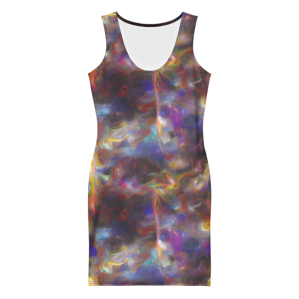 Quantum Wisp on Bodycon Dress — Front