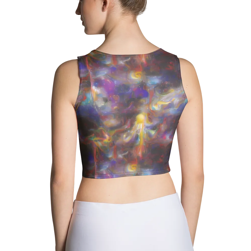 Quantum Wisp on Crop Top — Back