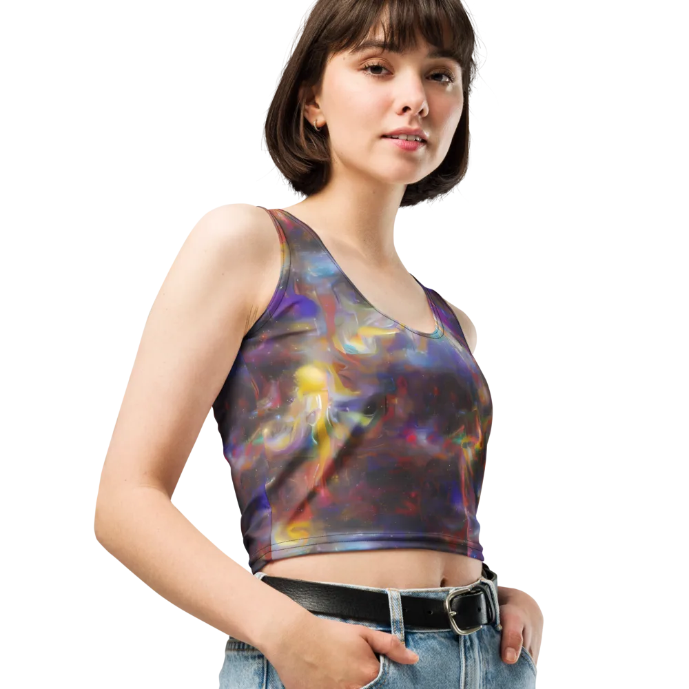 Quantum Wisp on Crop Top — Right Front