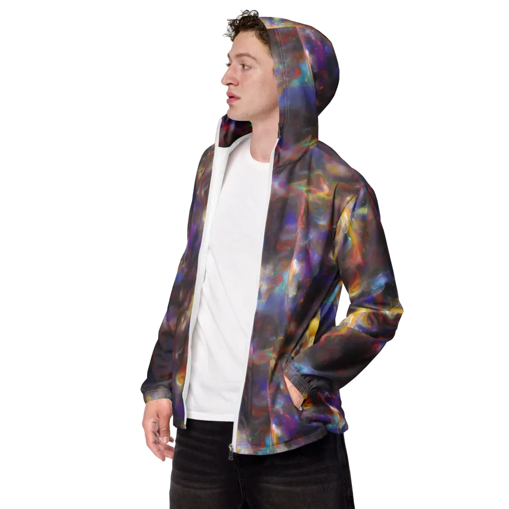 Quantum Wisp on Men's Windbreaker — Left Front