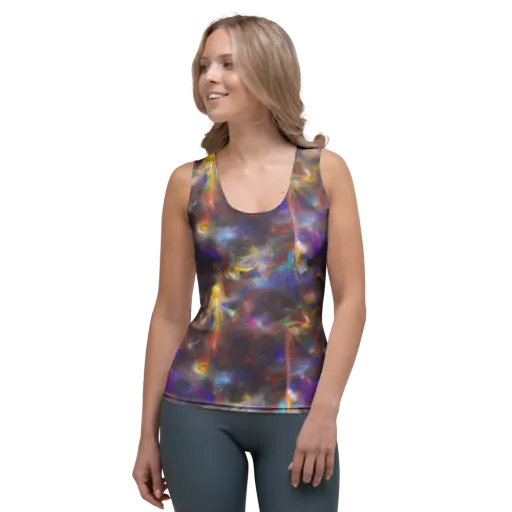 Quantum Wisp on a Women's Tank Top