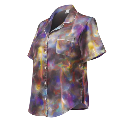 Quantum Wisp on a Women's Short Sleeve Pajama Top