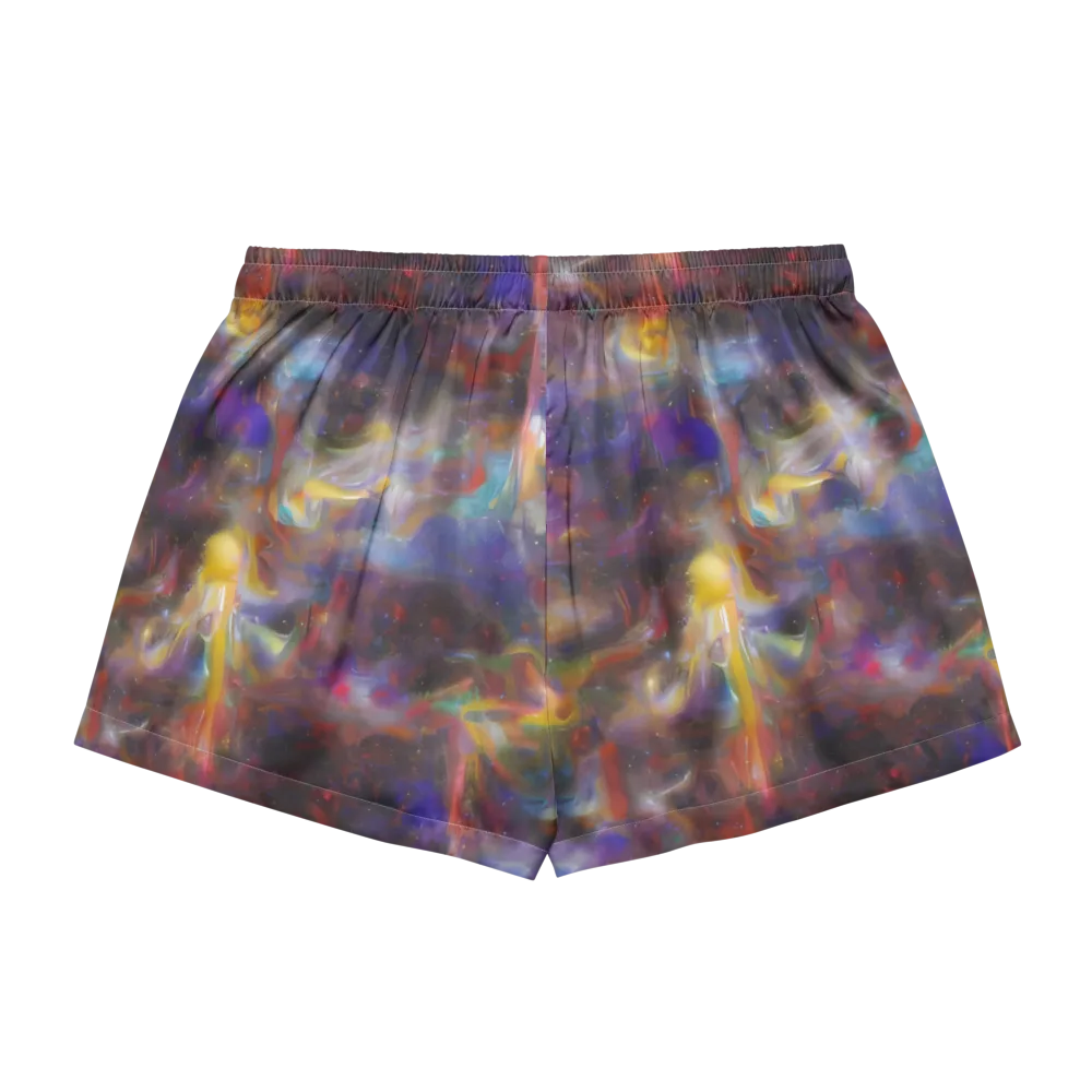 Quantum Wisp on Women's Pajama Shorts — Back
