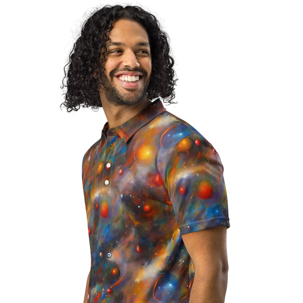 Kohn De Seve Canvas on Men's Slim Fit Polo Shirt — Left Front