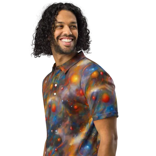 Kohn De Seve Canvas on a Men's Slim Fit Polo Shirt