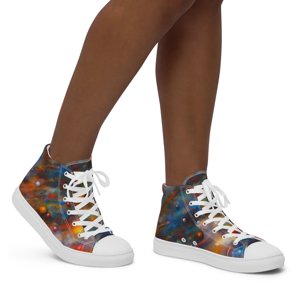 Kohn De Seve Canvas on Women's High Top Canvas Shoes — Right