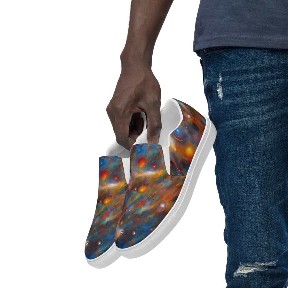 Kohn De Seve Canvas on Men's Slip-On Canvas Shoes — Left Front