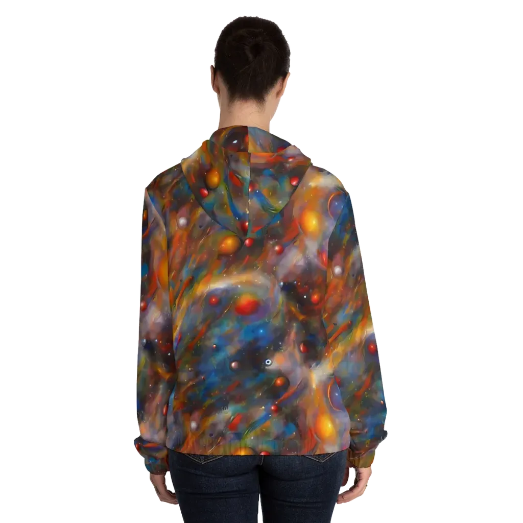 Kohn De Seve Canvas on Women's Full-Zip Hoodie — Back On Person