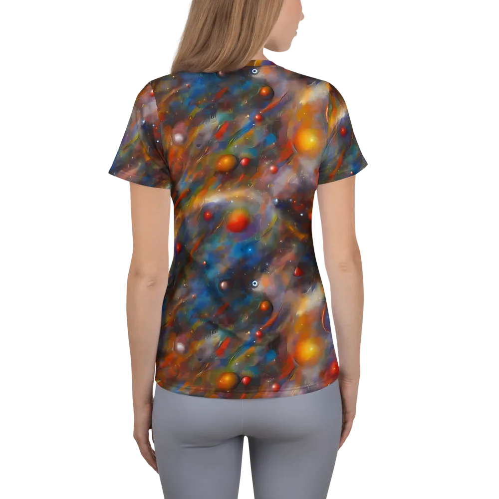 Kohn De Seve Canvas on Women's Athletic T-Shirt — Back