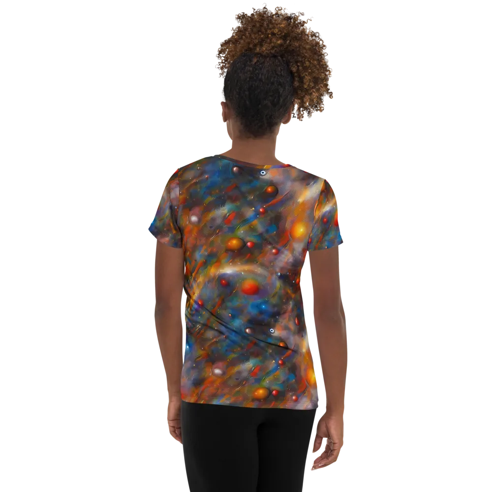 Kohn De Seve Canvas on Women's Athletic T-Shirt — Back