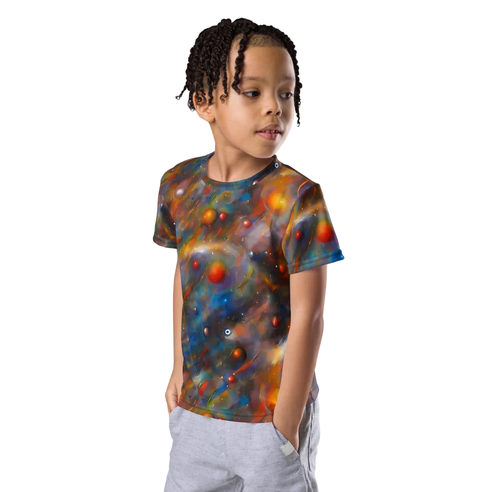 Kohn De Seve Canvas on Kids Crew Neck T-Shirt — Left Front