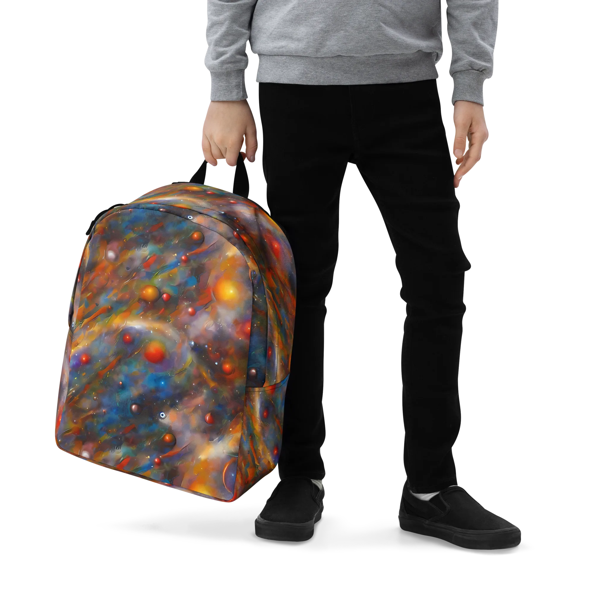 Kohn De Seve Canvas on Minimalist Backpack — Zoomed-in