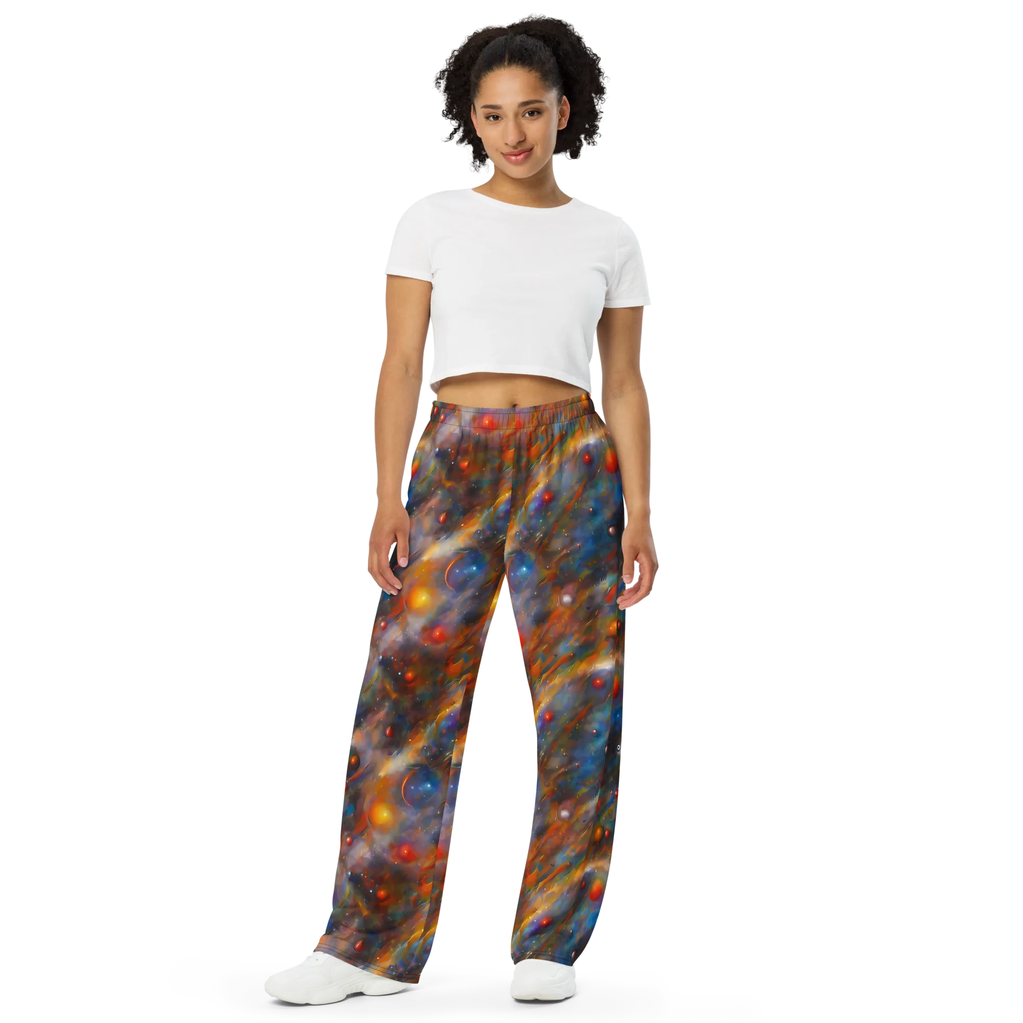 Kohn De Seve Canvas on Wide-Leg Pants — Front