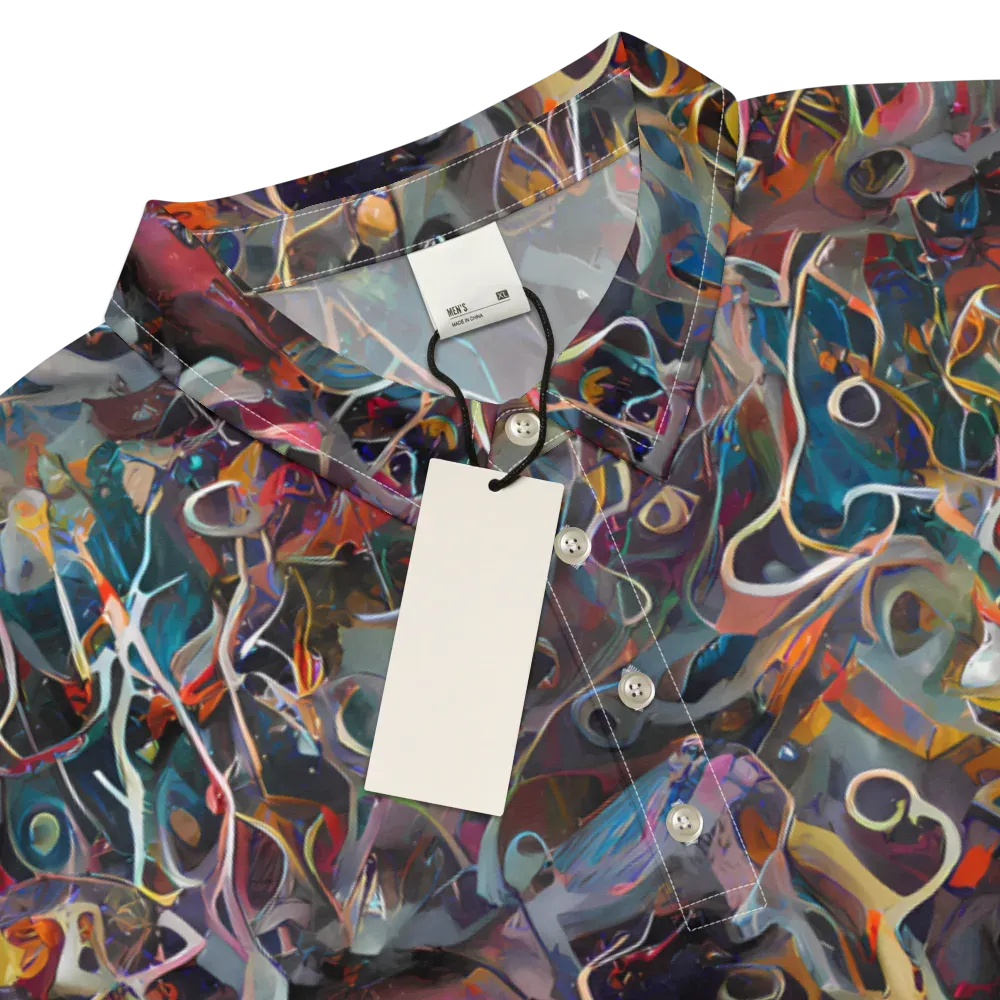 Chromatic Entanglement on Men's Slim Fit Polo Shirt — Product details
