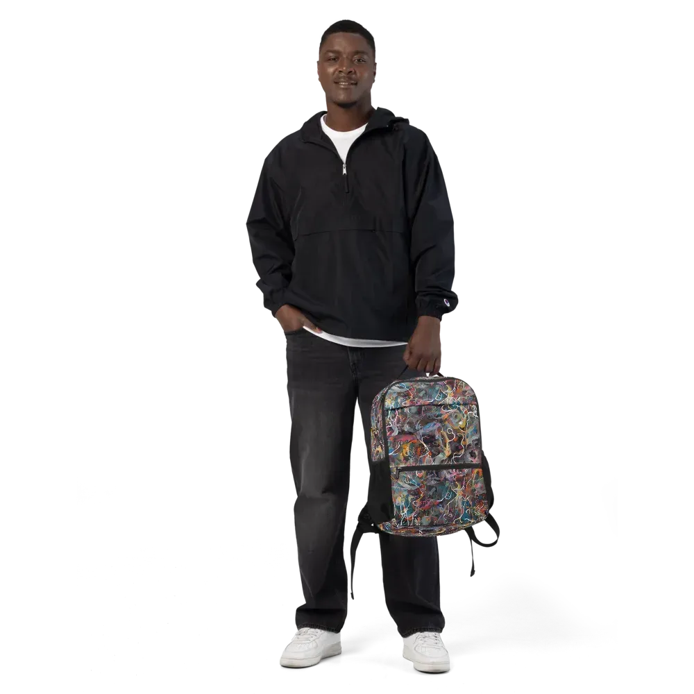 Chromatic Entanglement on Utility Backpack — Front