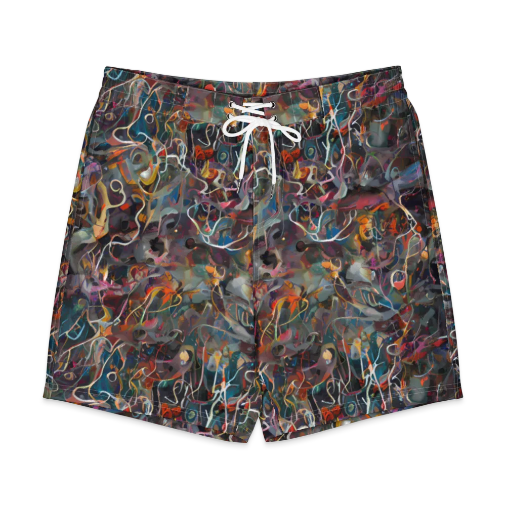Chromatic Entanglement on Men's Board Shorts — Front
