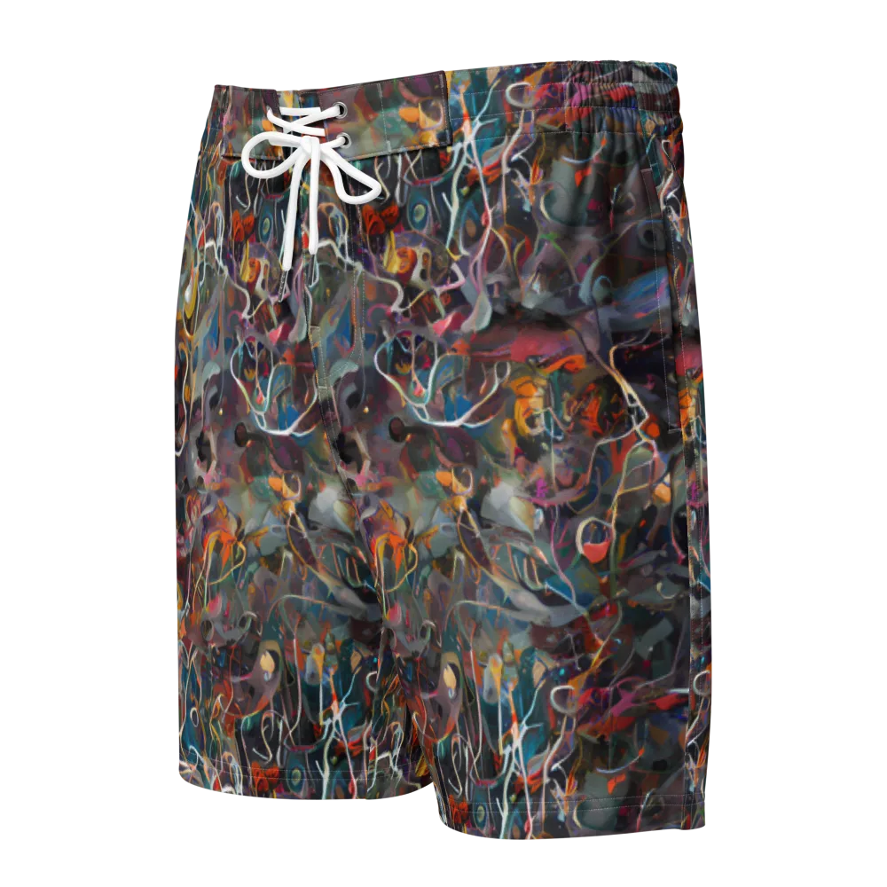 Chromatic Entanglement on Men's Board Shorts — Front
