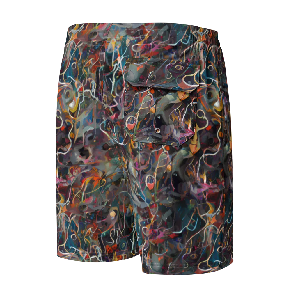 Chromatic Entanglement on Men's Board Shorts — Back
