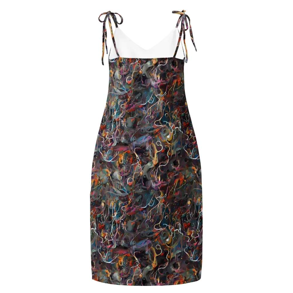 Chromatic Entanglement on Slip Dress — Back