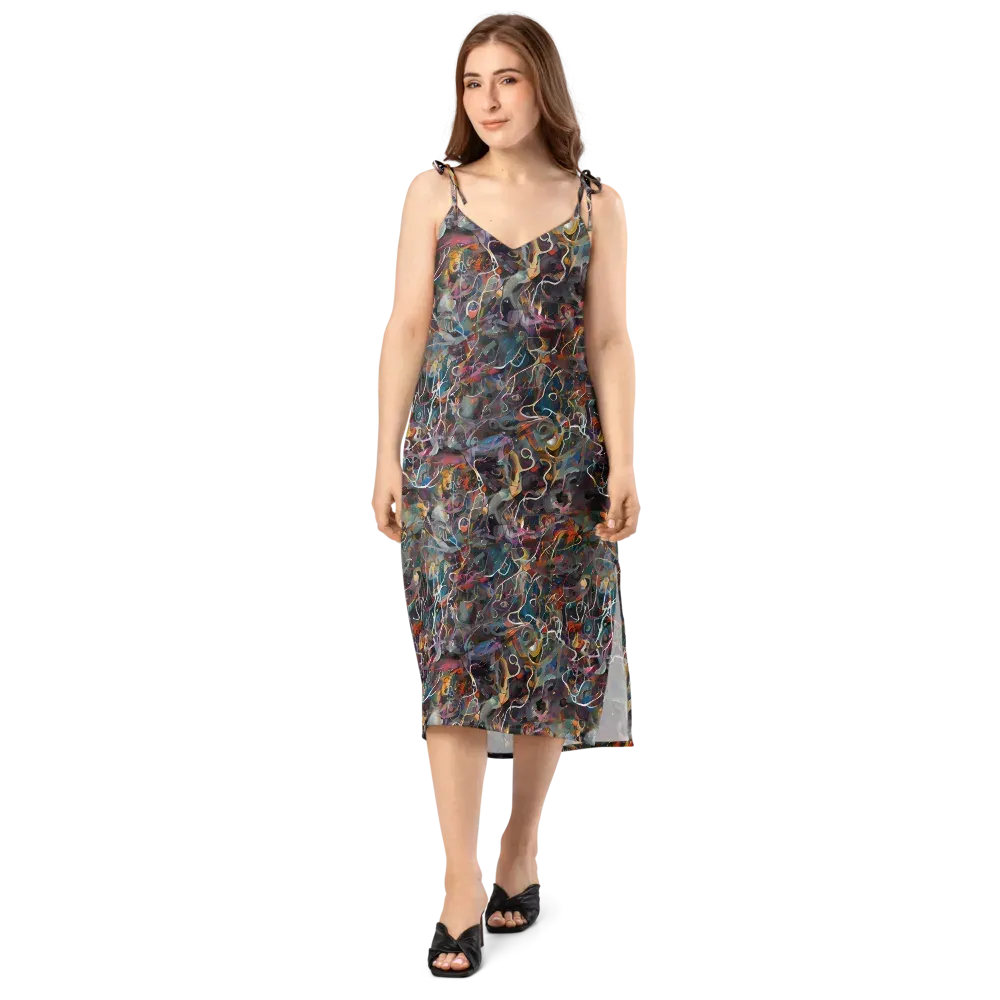 Chromatic Entanglement on Slip Dress — Front