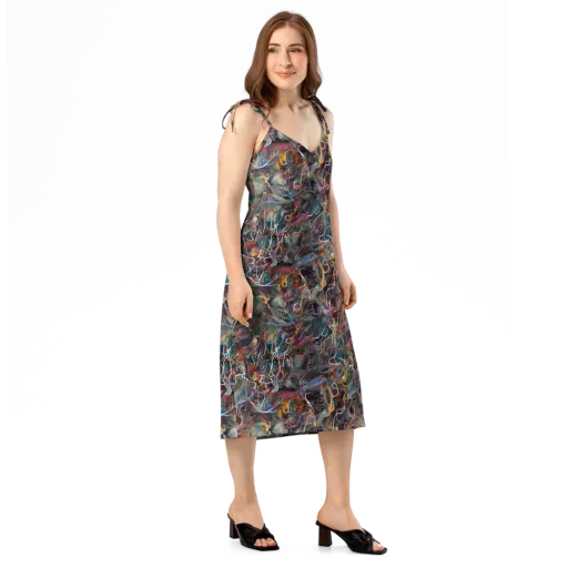 Chromatic Entanglement on a Slip Dress