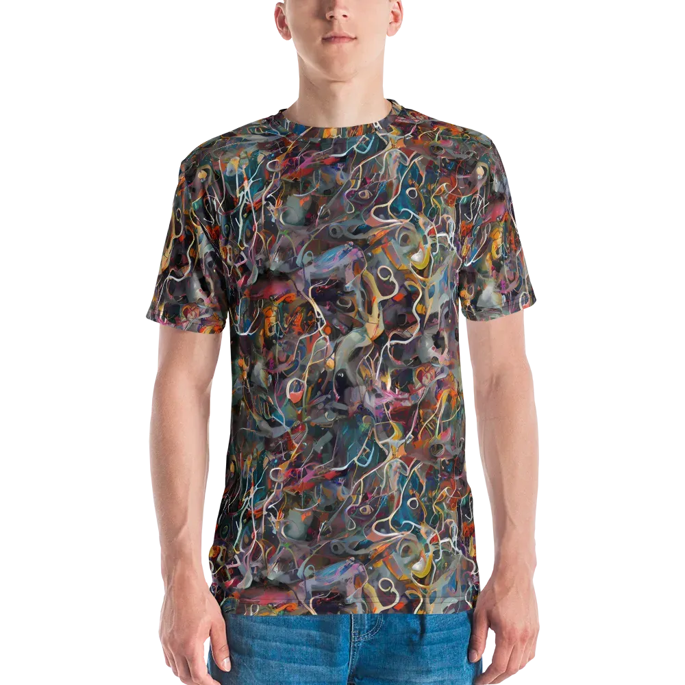 Chromatic Entanglement on Men's Crew Neck T-Shirt — Front
