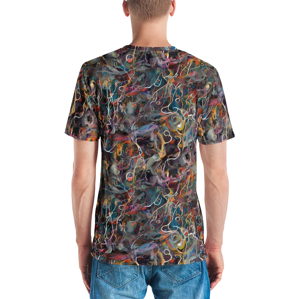 Chromatic Entanglement on Men's Crew Neck T-Shirt — Back