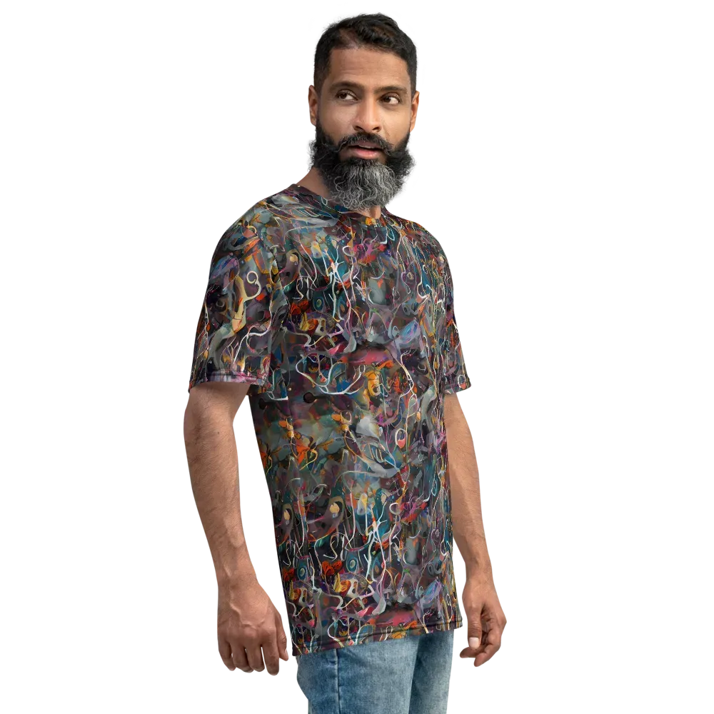Chromatic Entanglement on Men's Crew Neck T-Shirt — Right