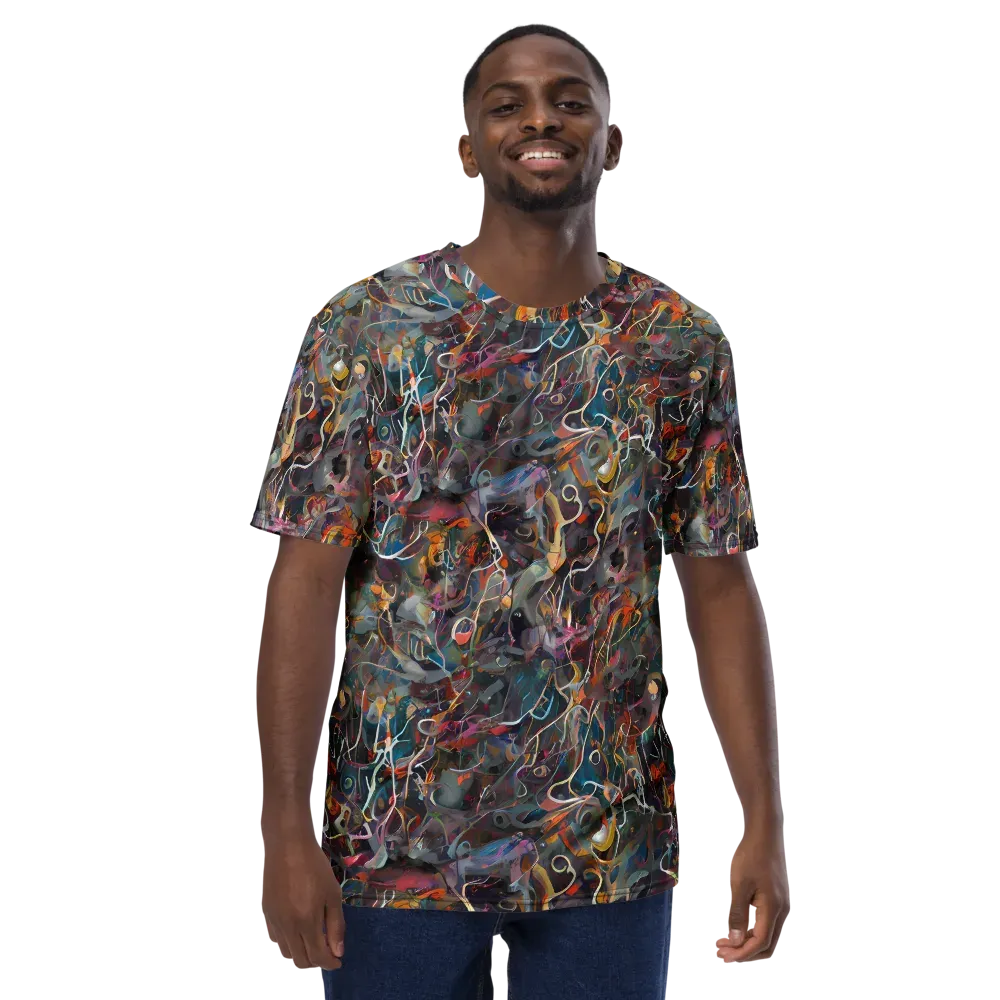 Chromatic Entanglement on Men's Crew Neck T-Shirt — Front